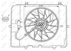 Fan, engine cooling NRF 47067