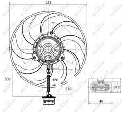 Fan, engine cooling NRF 47373_3