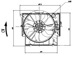 Fan, engine cooling NRF 47923
