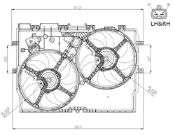 Fan, engine cooling NRF 47945