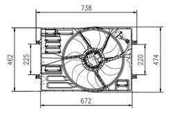 Fan, engine cooling NRF 47950