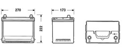 Akumulators TUDOR HIGH-TECH TA754 12V 75Ah 630A (270x173x222)_1