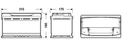 Akumulators TUDOR HIGH-TECH TA900. 12V 90Ah 720A (315x175x190)_1