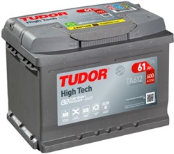 Akumulators TUDOR HIGH-TECH TA612 12V 61Ah 600A (242x175x175)_0