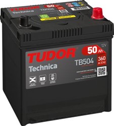 Akumulators TUDOR TECHNICA TB504 12V 50Ah 360A (200x173x222)_0
