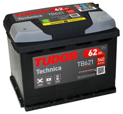 Akumulators TUDOR TECHNICA TB621 12V 62Ah 540A (242x175x190)_0