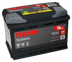 Vieglo auto akumulators TUDOR TB741