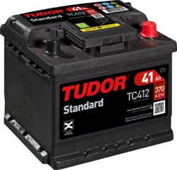 Akumulators TUDOR STANDART TC412. 12V 41Ah 370A (207x175x175)