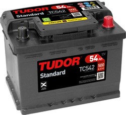 Akumulators TUDOR STANDART TC542 12V 54Ah 500A (242x175x175)_0