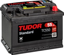 Akumulators TUDOR STANDART TC550 12V 55Ah 460A (242x175x190)