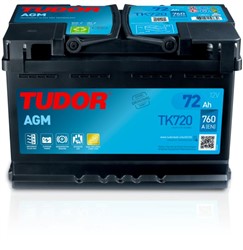 Akumulators TUDOR START&STOP AGM TK720 12V 72Ah 760A (278x175x190)_0