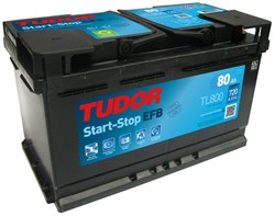 Akumulators TUDOR START&STOP EFB TL800 12V 80Ah 800A (315x175x190)_0