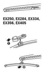 Pióro wycieraczki ExactFit TR EX250 bezszkieletowe 250mm (1 szt.) tył_4