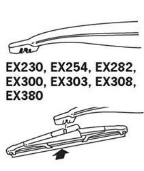 Pióro wycieraczki ExactFit TR EX282 bezszkieletowe 280mm (1 szt.) tył_3