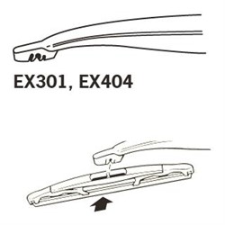 Pióro wycieraczki ExactFit TR EX301 bezszkieletowe 300mm (1 szt.) tył_3