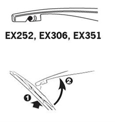 Wiper blade ExactFit TR EX306 flat 300mm (1 pcs) rear_3