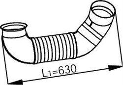 Exhaust pipe DIN53133