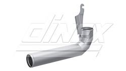 Cooling system metal pipe (x390mm, R series) fits: SCANIA