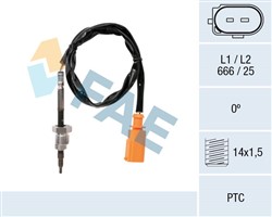 Sensor, exhaust gas temperature FAE68014