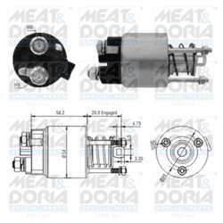 Startera elektromagnēts MEAT & DORIA MD46101