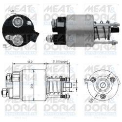 Startera elektromagnēts MEAT & DORIA MD46102