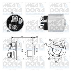 Starterio elektros magnetas MEAT & DORIA MD46295