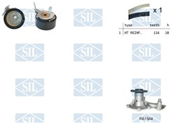 Water Pump & Timing Belt Kit K2PA1584