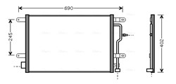 Kondic. kondensatorius Tinka: AUDI A4 B6, A6 C5 1.6-3.0 11.00-12.05