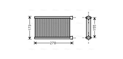 Heat Exchanger, interior heating BW6344 AVA_0