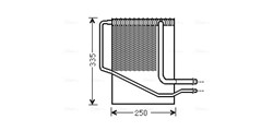 Evaporator, air conditioning CRV126 AVA_2
