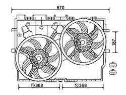 Fan, engine cooling FT7583 AVA