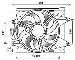 Fan, engine cooling FT7604 AVA