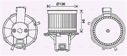 Silnik elektryczny dmuchawy FT8465 AVA_0