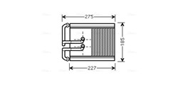 Heat Exchanger, interior heating HY6168 AVA