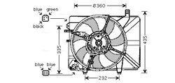 Fan, engine cooling HY7511 AVA