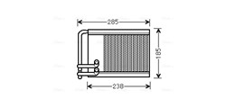 Heat Exchanger, interior heating HYA6317 AVA_0