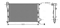Engine radiator MS2281 AVA_0