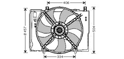 Fan, engine cooling MS7504 AVA