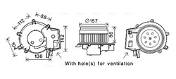 Silnik elektryczny dmuchawy MS8643 AVA