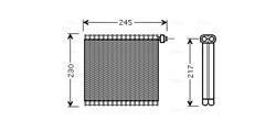 Evaporator, air conditioning MZV217 AVA_0