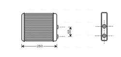 Heat Exchanger, interior heating OL6260 AVA