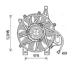 Fan, engine cooling OL7536 AVA