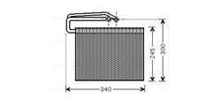 Evaporator, air conditioning OLV399 AVA
