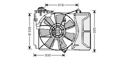Fan, engine cooling TO7503 AVA