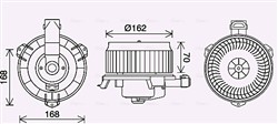 Silnik elektryczny dmuchawy TO8743 AVA_0