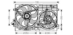 Fan, engine cooling VN7508 AVA