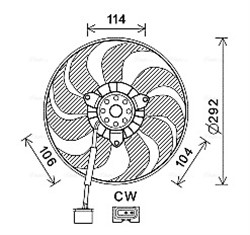 Fan, engine cooling VN7539 AVA