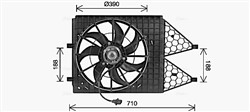 Fan, engine cooling VN7545 AVA