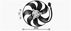 Fan, engine cooling VN7553 AVA