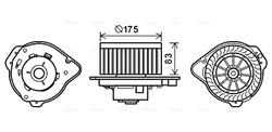 Silnik elektryczny dmuchawy VO8174 AVA